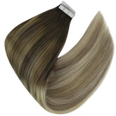 Tape In Blond Remy Human Hair Extensions Cuticle Aligned Tape Hair Extensions Human Hair 2packs