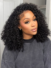 Drawstring Half Wig Kinky Curly Upgrade No Lace No Glue Human Hair Wigs Beginner Friendly