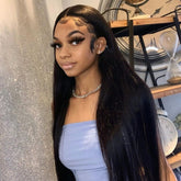 Silky Straight 9x6 Wear Go Glueless Bleached Tiny Knots Pre-Cut Lace Closure Pre Plucked Human Hair Wig