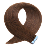 #4 Brown Tape In Hair Extensions Straight Human Hair 2packs