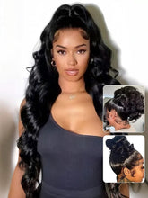 360 Body Wave Drawstring Glueless Pre-Bleached Lace Human Hair Wig