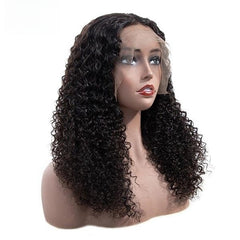 360  Kinky Curly  Invisi Drawstring Wear Go Glueless Pre-Bleached And Pre-Cut Lace Human Hair Wig