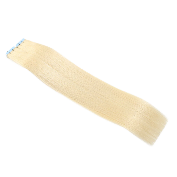 Raw hair tape ins factory price unprocessed virgin cuticle aligned Russian light blonde tape in extensions 2packs