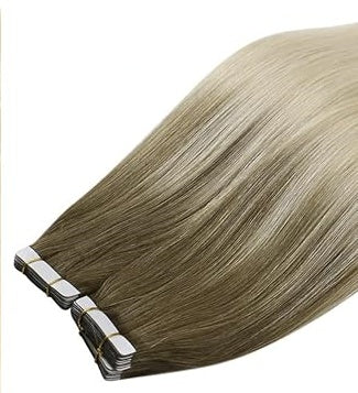 Raw One Donor Virgin Tape Hair Extensions Cuticle Aligned Hair  2packs