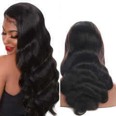 13×6 Glueless Body Wave Wig – Natural Hairline Human Hair Drawstring Wig, Beginner Friendly