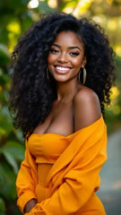 Summer lifestyle look wearing 6x6 glueless water wave wig