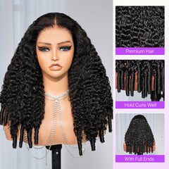 13x6 Glueless Burmese Curly Wig – Wear & Go Drawstring, HD Lace, Natural Hairline, Beginner Friendly