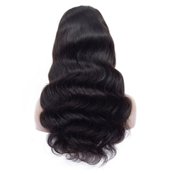 360 Body Wave Drawstring Glueless Pre-Bleached Lace Human Hair Wig
