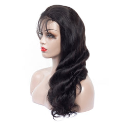 360 Body Wave Drawstring Glueless Pre-Bleached Lace Human Hair Wig