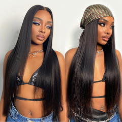 Silky Straight 9x6 Wear Go Glueless Bleached Tiny Knots Pre-Cut Lace Closure Pre Plucked Human Hair Wig