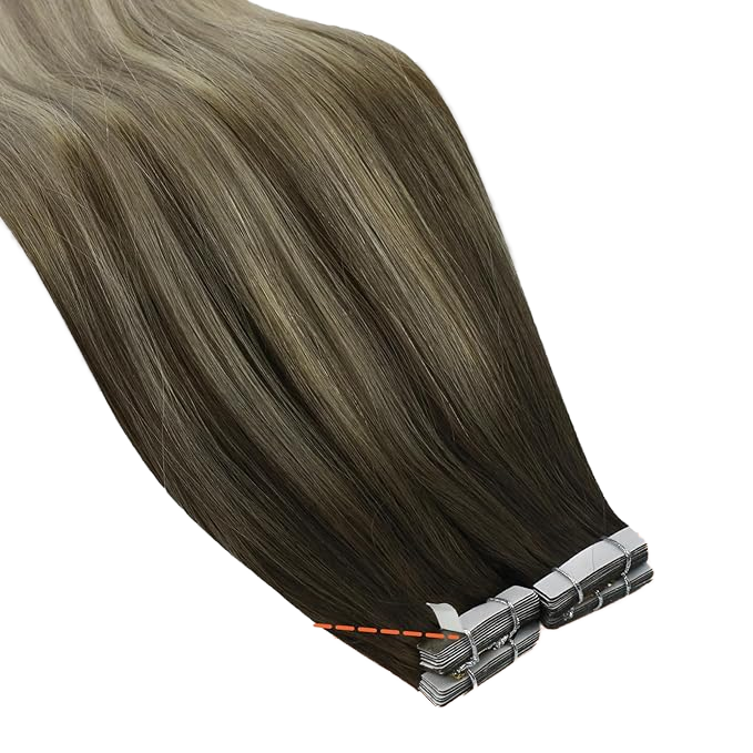 Tape In Blond Remy Human Hair Extensions Cuticle Aligned Tape Hair Extensions Human Hair 2packs