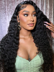 Wear Go Glueless Wig 9X6 Pre-cut HD Lace Water Wave Human Hair