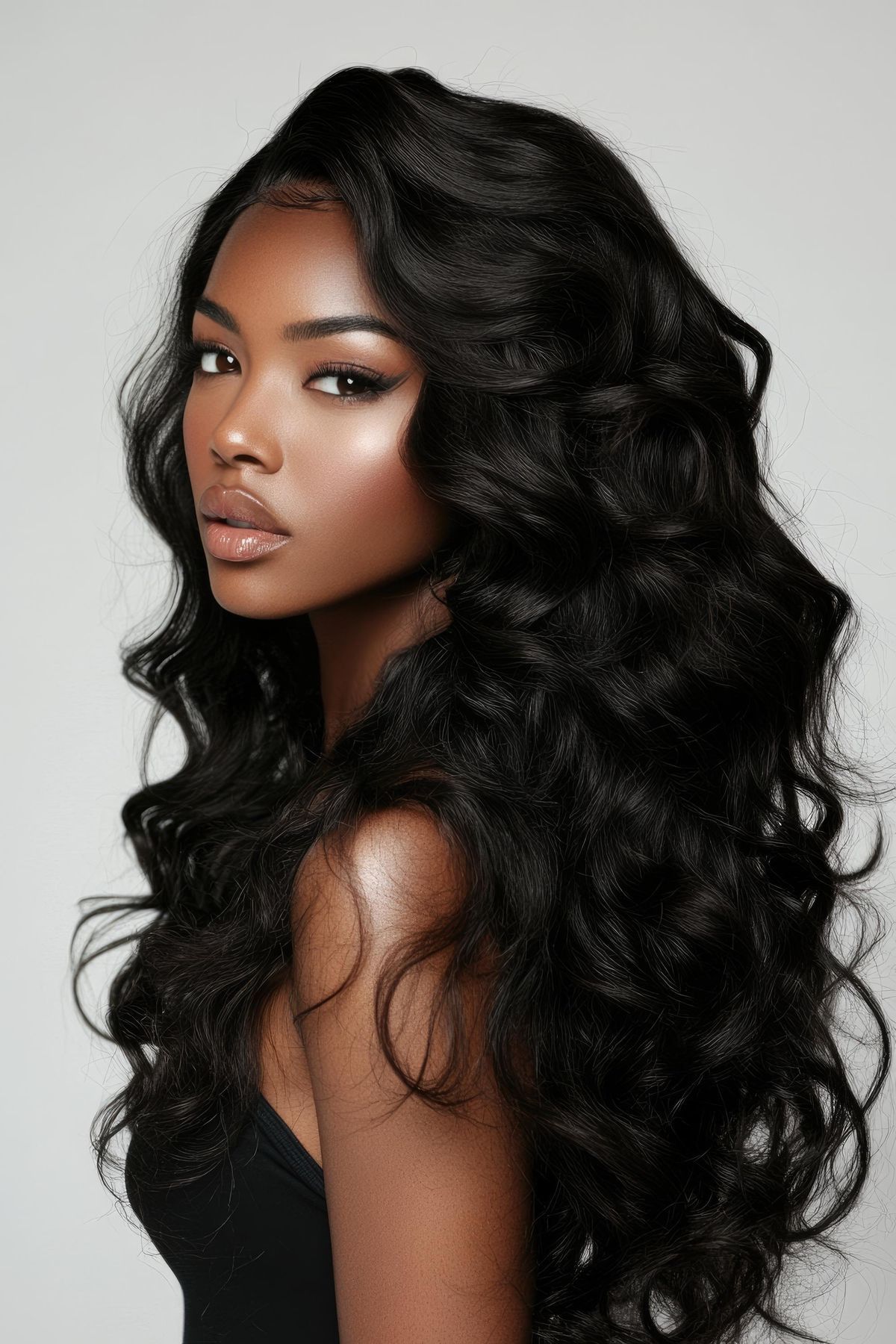 13x6 Glueless Loose Wave Human Hair Wig - Pre-Plucked HD Lace with SilkShield™ & Long-Lasting Curl Hold